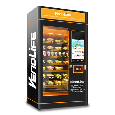 Commercial Fresh Food Vending Machines 900W 110V With 23.6in Touchscreen