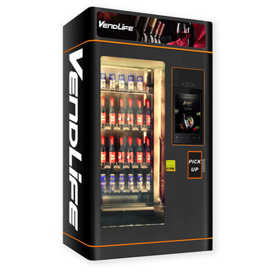 Mixed Drink Wine Vending Machines MDB System 140-168 Items Capacity