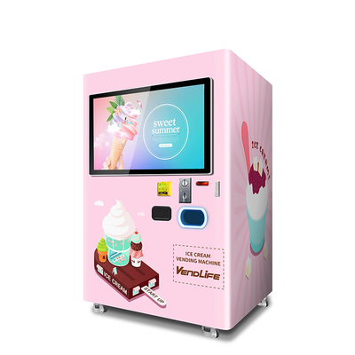 Commercial Ice Cream Vending Machines 220V 60HZ Frequency MDB System