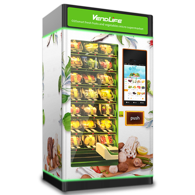 0.9KW Fresh Food Vending Machines , 192 Items Veggie Vending Machine